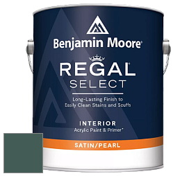 Benjamin Moore 550 Regal Select Waterborne Interior Pearl Finish краска цвет 2051-10 Yukon Green