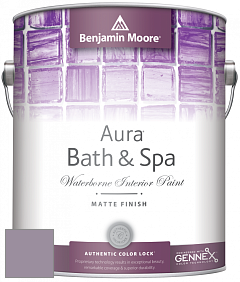 Benjamin Moore Aura 532 Bath & Spa Waterborne Interior Paint Matte Finish краска цвет 2116-40 Hazy Lilac