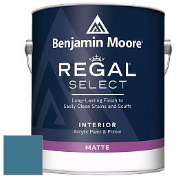 Benjamin Moore 548 IRegal Select Interior Paint - Matte краска цвет 776 Santa Monica Blue