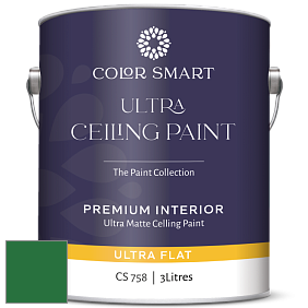 COLOR SMART CS 758 ULTRA CEILING PAINT ультраматовая краска цвет RAL 6001 