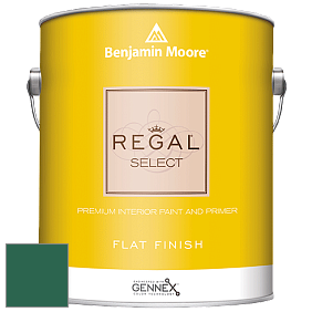 Benjamin Moore 547 Regal Select Waterborne Interior Flat Finish краска цвет 2046-10 Calypso Green