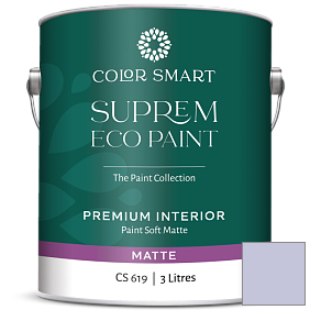 Краска COLOR SMART CS 619 SUPREM ECO PAINT матовая краска цвет 1403 French Lilac