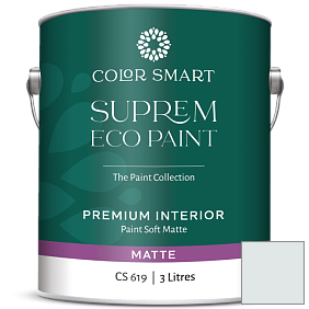 Краска COLOR SMART CS 619 SUPREM ECO PAINT матовая краска цвет 2128-70 Lily White