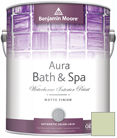 Краска Benjamin Moore Aura Bath & Spa Interior Paint Matte Finish (532) цвет 541 Veranda View