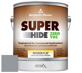 Benjamin Moore 355 Super Hide Zero Voc Interior Flat краска цвет 2126-40 Sweatshirt Gray