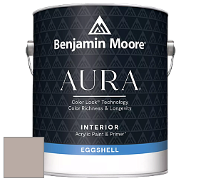 Benjamin Moore Aura 524 Waterborne Interior Eggshell Finish краска цвет 2107-50 Sandlot Gray