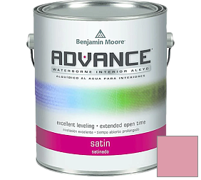 Краска Benjamin Moore 792. Advance Interior Paint-Satin эмаль цвет 1340 Pink Ribbon