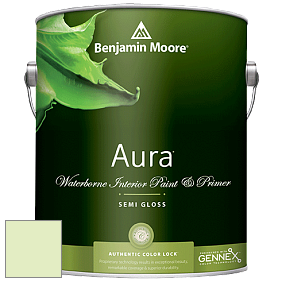 Benjamin Moore Aura 528 Waterborne Interior Semi-gloss Finish краска цвет 2031-60 Neon Celery