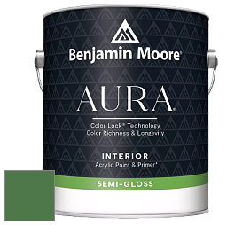 Benjamin Moore Aura 528 Waterborne Interior Semi-gloss Finish краска цвет NCS S 4050-G20Y 