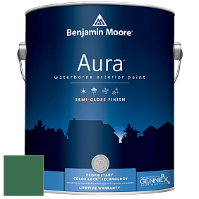 Benjamin Moore Aura 632 Waterborne Exterior Semi-Gloss Finish краска цвет 2040-20 Green Meadows