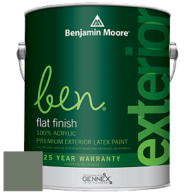 Benjamin Moore Ben 541 Waterborne Exterior Flat Finish краска цвет HC-125 BM HC-125