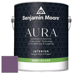 Benjamin Moore Aura 528 Waterborne Interior Semi-gloss Finish краска цвет 2073-30 Passion Plum