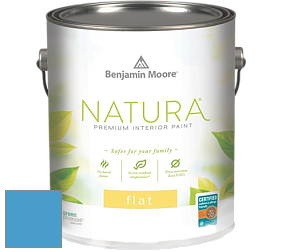 Benjamin Moore 512 Natura Interior Flat Finish матовая краска цвет 2064-40 Clearest Ocean Blue