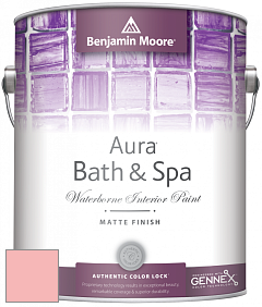 Benjamin Moore Aura 532 Bath & Spa Waterborne Interior Paint Matte Finish краска цвет 2011-50 Mixed Fruit