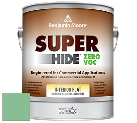 Benjamin Moore 355 Super Hide Zero Voc Interior Flat краска цвет 2036-40 Meadowlands Green