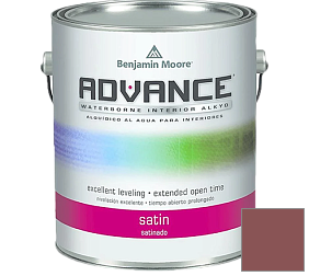 Краска Benjamin Moore 792. Advance Interior Paint-Satin эмаль цвет 1295 Apache Red