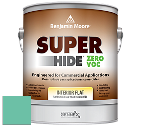 Benjamin Moore 355 Super Hide Zero Voc Interior Flat краска цвет 606 Island Paradise