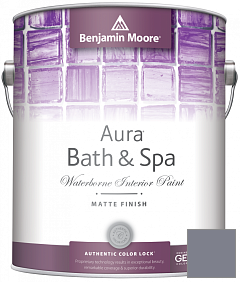 Краска Benjamin Moore Aura Bath & Spa Interior Paint Matte Finish (532) цвет 2118-40 Sea Life