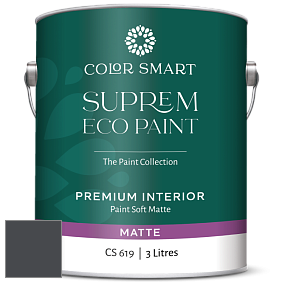 COLOR SMART CS 619 SUPREM ECO PAINT матовая краска цвет 2127-20 Black Ink