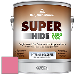 Benjamin Moore 357 Super Hide Zero Voc Interior Eggshell краска цвет 2001-40 Pink Popsicle