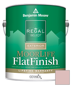 Краска Regal Select Exterior Paint-MoorLife Flat Finish (W105) цвет 2092-60 Georgia Pink