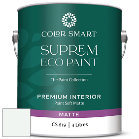 COLOR SMART CS 619 SUPREM ECO PAINT матовая краска цвет OC-66 Snow White