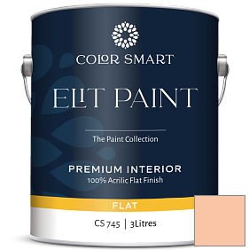 Краска COLOR SMART CS 745 ELIT PAINT глубокоматовая моющаяся краска цвет 088 Summer Peach Tree