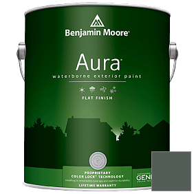 Краска Aura Waterborne Exterior Flat Finish (629) цвет 707 Calico Blue