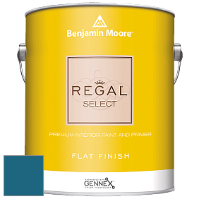 Benjamin Moore 547 Regal Select Waterborne Interior Flat Finish краска цвет 2059-20 Caribbean Azure