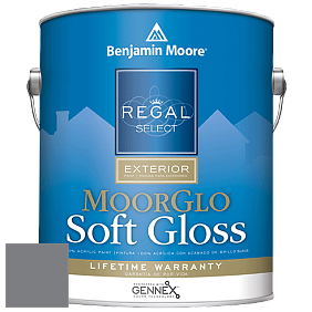 Benjamin Moore W096 Regal Select Exterior Paint-Moor GloSoft Gloss Finish краска цвет 2121-20 Steel Wool
