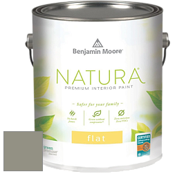Benjamin Moore 512 Natura Interior Flat Finish матовая краска цвет 2140-40 Storm Cloud Gray