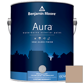 Краска Aura Waterborne Exterior Semi-Gloss Finish (632) цвет 1033 Hillsborough Beige