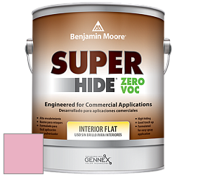 Benjamin Moore 355 Super Hide Zero Voc Interior Flat краска цвет 2087-50 Strawberry Sorbet