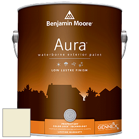 Benjamin Moore Aura 634 Waterborne Exterior Low Lustre Finish краска цвет 2146-60 Cream Silk