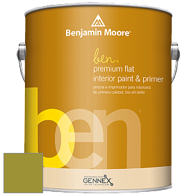 Benjamin Moore Ben W625 Premium Interior Latex Flat краска цвет NCS S 3060-G70Y 