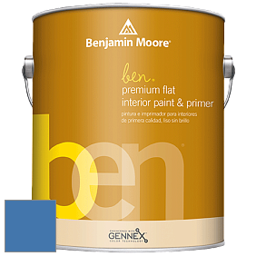 Benjamin Moore Ben W625 Premium Interior Latex Flat краска цвет NCS S 3050-R80B 