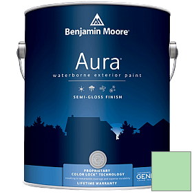 Краска Benjamin Moore Aura 632 Waterborne Exterior Semi-Gloss Finish краска цвет 2033-50 Bud Green
