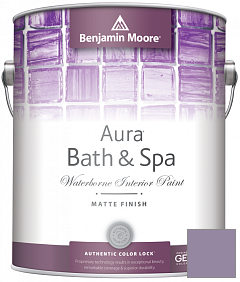 Краска Benjamin Moore Aura Bath & Spa Interior Paint Matte Finish (532) цвет 1384 Carolina Plum