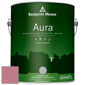 Benjamin Moore Aura 629 Waterborne Exterior Flat Finish краска цвет 2005-40 Genuine Pink