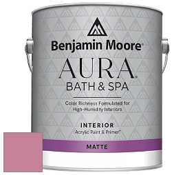Benjamin Moore Aura 532 Bath & Spa Waterborne Interior Paint Matte Finish краска цвет NCS S 2040-R20B 