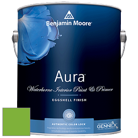 Benjamin Moore Aura 524 Waterborne Interior Eggshell Finish краска цвет 2030-30 Lucky Charm Green