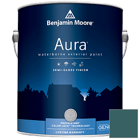 Краска Aura Waterborne Exterior Semi-Gloss Finish (632) цвет 2054-20 Beau Green