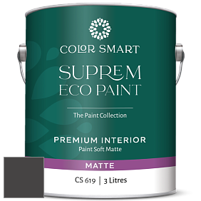 COLOR SMART CS 619 SUPREM ECO PAINT матовая краска цвет 2128-10 Black Beauty