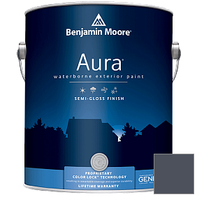 Краска Aura Waterborne Exterior Semi-Gloss Finish (632) цвет 833 Evening Sky