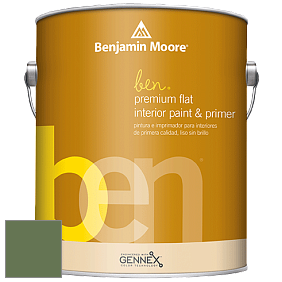 Benjamin Moore Ben W625 Premium Interior Latex Flat краска цвет NCS S 5030-G30Y 