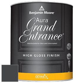 Benjamin Moore Aura 148 Grand Entrance High Gloss эмаль цвет 2126-10 Black Tar