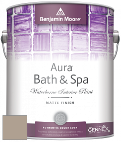 Benjamin Moore Aura 532 Bath & Spa Waterborne Interior Paint Matte Finish краска цвет 985 Indian River