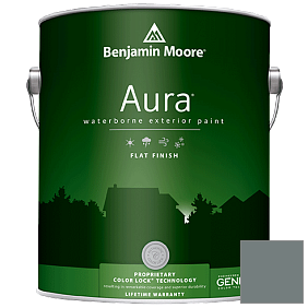 Краска Aura Waterborne Exterior Flat Finish (629) цвет 2122-20 Steep Cliff Gray