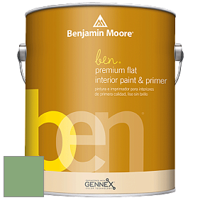 Benjamin Moore Ben W625 Premium Interior Latex Flat краска цвет 565 Aurora Borealis
