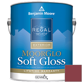 Краска Regal Select Exterior Paint-Moor GloSoft Gloss Finish (W096) цвет 2080-10 Raspberry Truffle